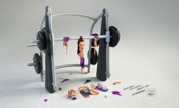 Una campaña gráfica contra los anabólicos