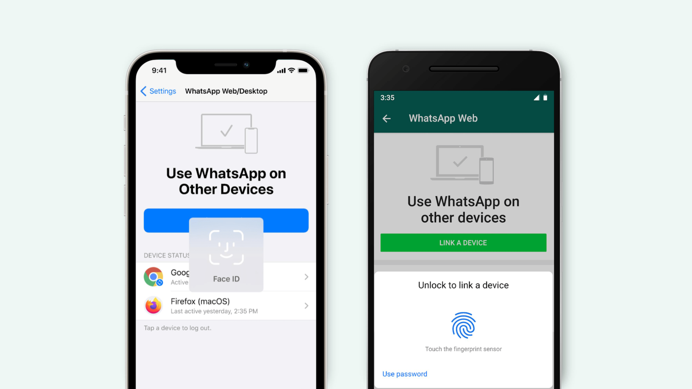 WhatsApp agrega autenticación biométrica a sus versiones web y de escritorio
