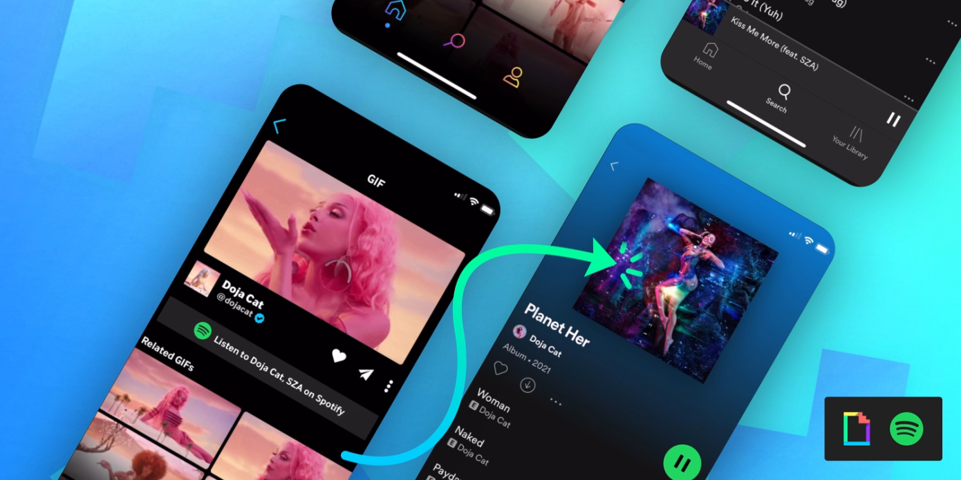 Spotify se asocia con GIPHY para conectar a los usuarios con la música de los artistas a través de GIF