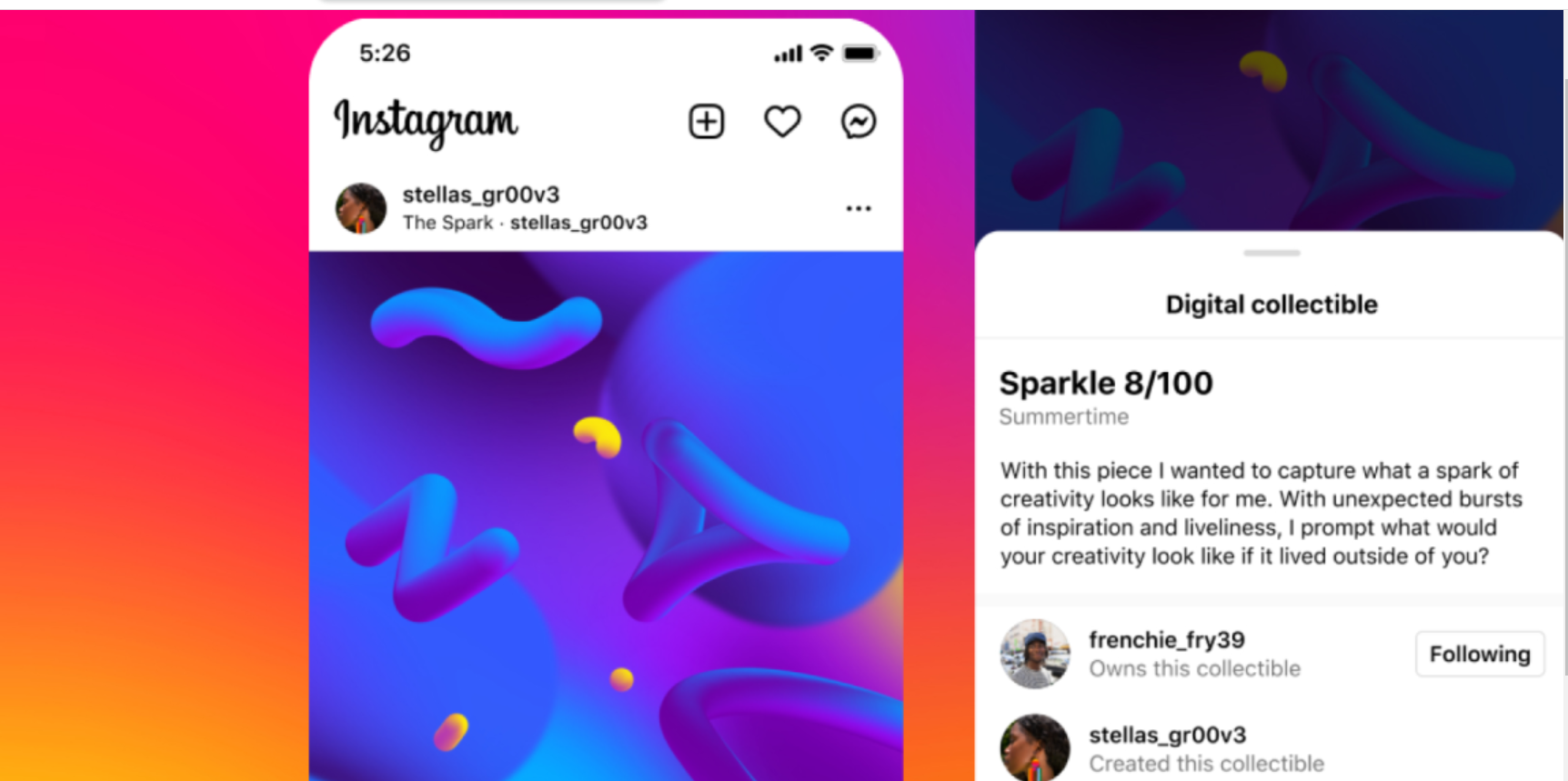 Instagram comenzará a probar NFT con creadores