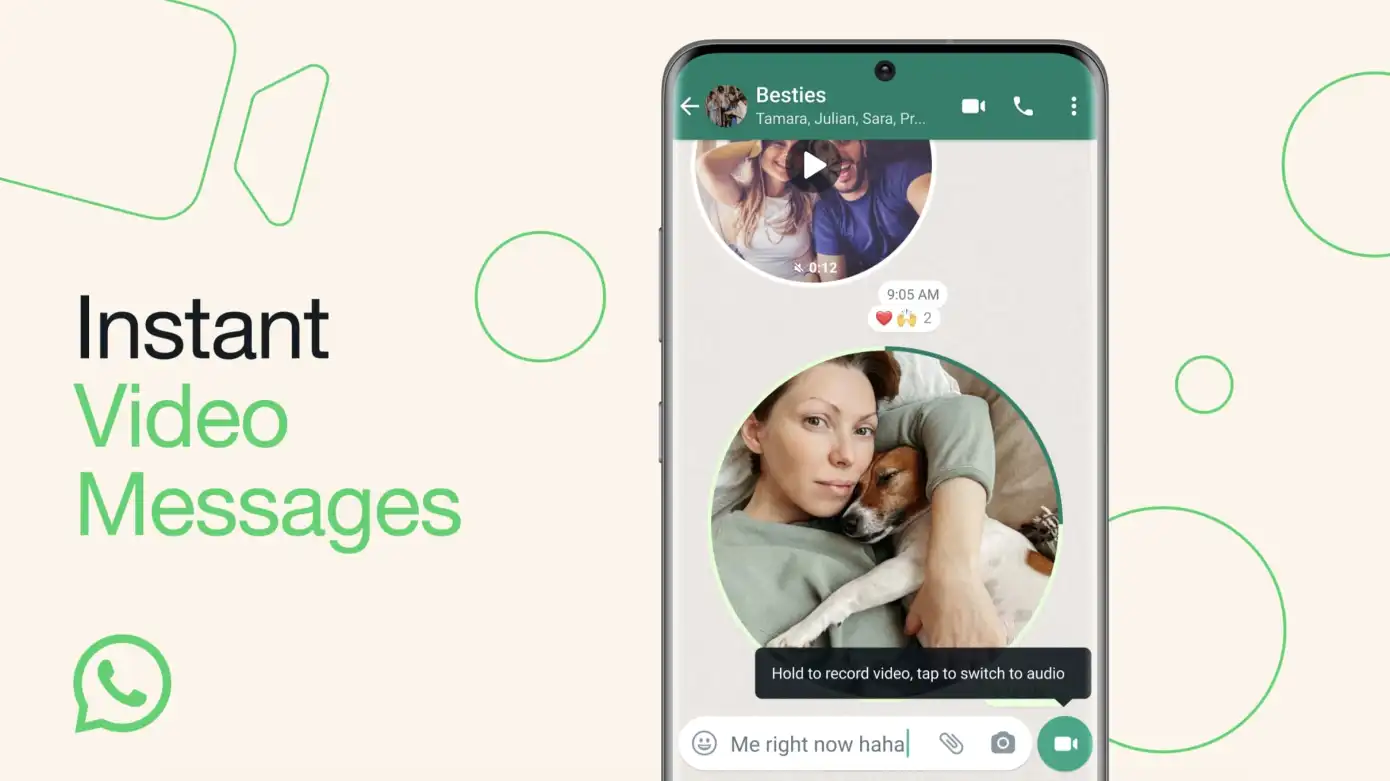 Nueva actualización de WhatsApp: videos cortos en el chat